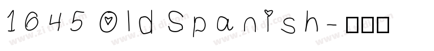 1645 Old Spanish字体转换